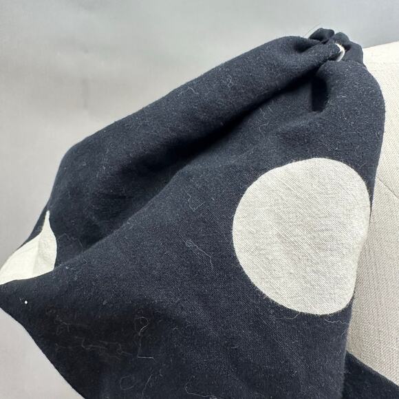 H&M‎ Black Polka Dot Midi Dress Puff Sleeve Sweetheart Neckline Size XL - Picture 5 of 16